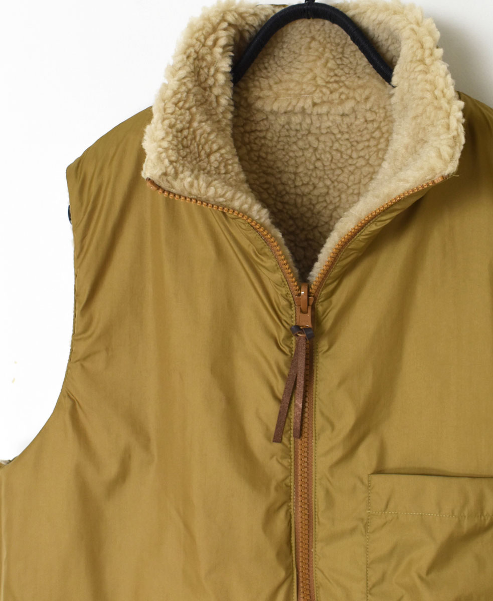ADNAM2361 (ベスト) FLEECE ZIP-UP REVERSIBLE HIGH NECK VEST