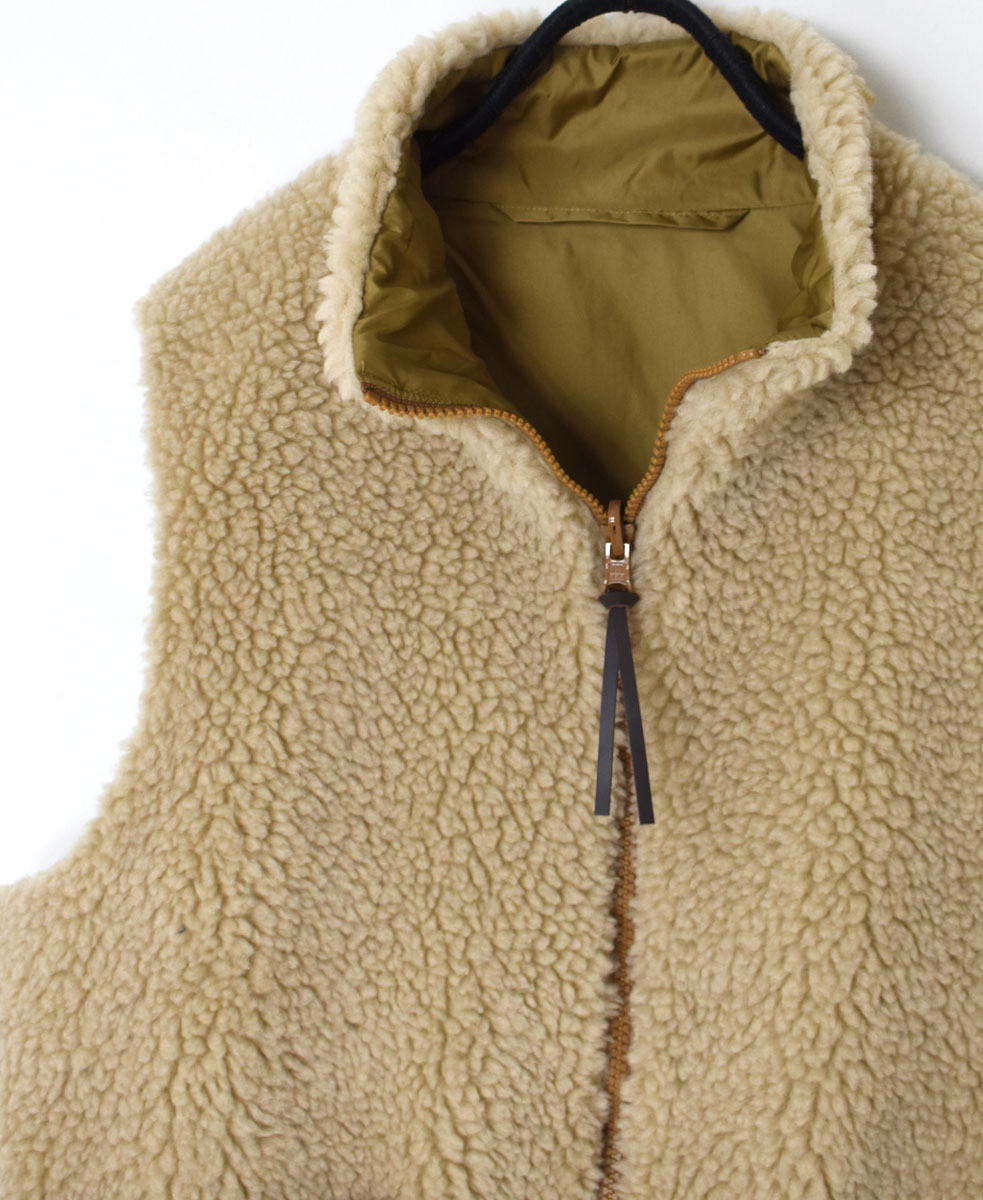 ADNAM2361 (ベスト) FLEECE ZIP-UP REVERSIBLE HIGH NECK VEST