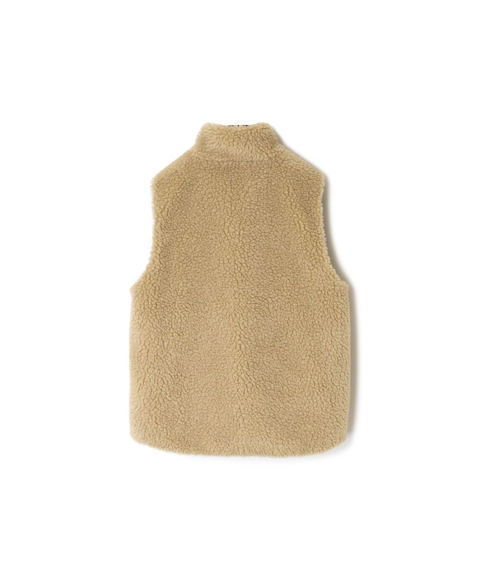 ADNAM2361 (ベスト) FLEECE ZIP-UP REVERSIBLE HIGH NECK VEST
