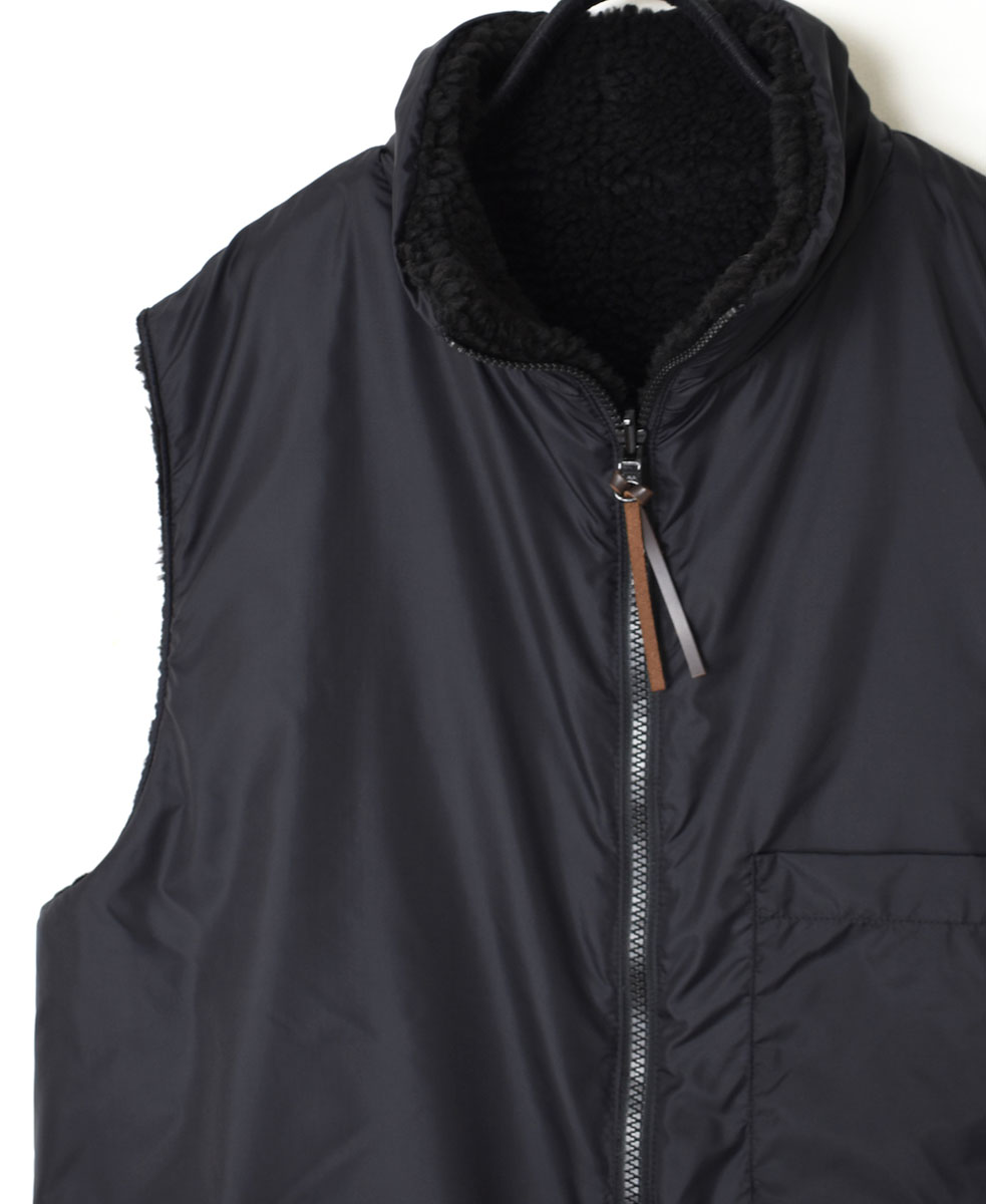 ADNAM2361 (ベスト) FLEECE ZIP-UP REVERSIBLE HIGH NECK VEST