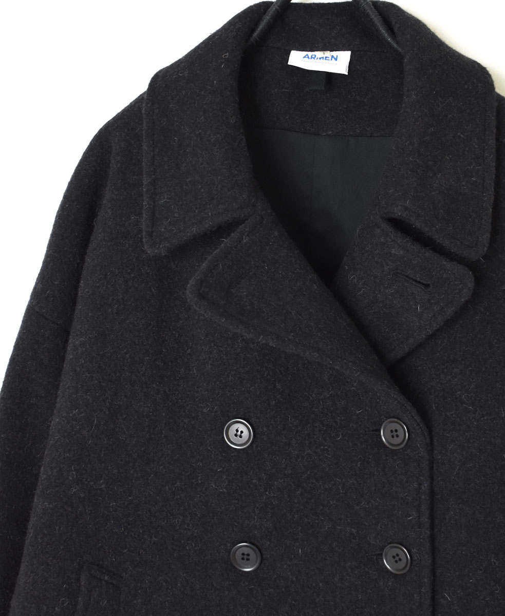 PNAM2352 (コート) MELTON OVER-SIZED PEA COAT WITH LINING