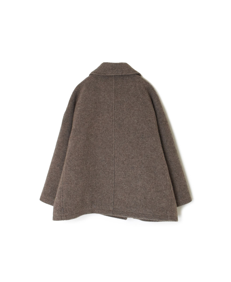 PNAM2352 (コート) MELTON OVER-SIZED PEA COAT WITH LINING