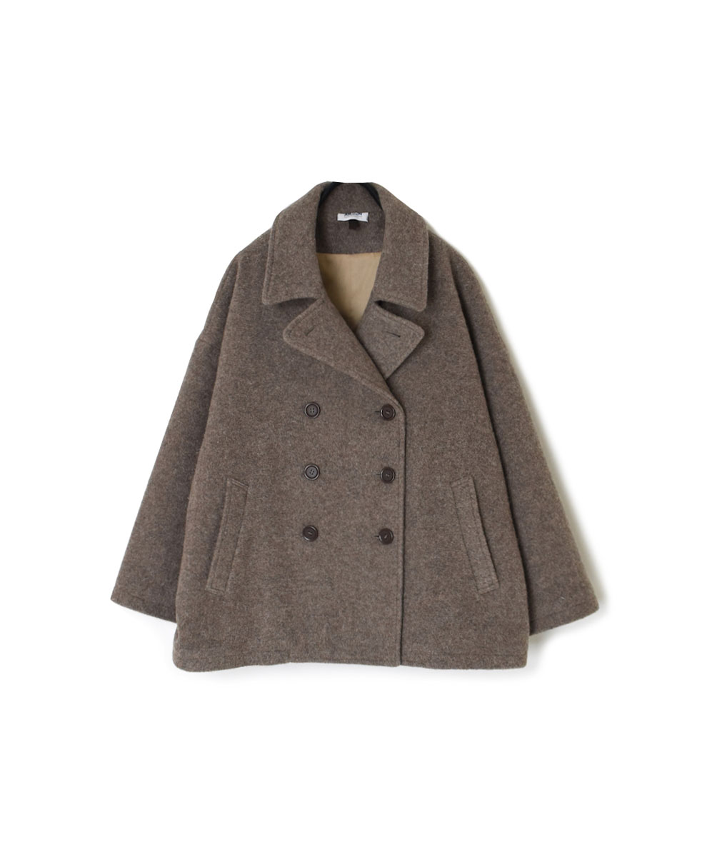PNAM2352 (コート) MELTON OVER-SIZED PEA COAT WITH LINING