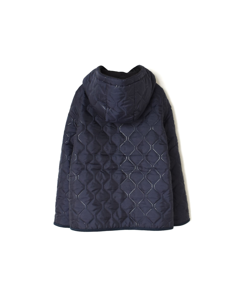 NAM1752 (ジャケット) POLYxFLEECE HEAT QUILT REVERSIBLE HIGH COLLAR HOODED JACKET