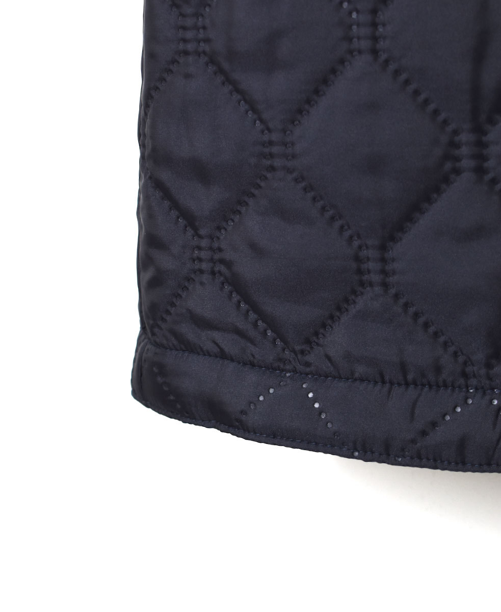 NAM2251PP (コート) POLY×POLY HEAT QUILT OVERSIZED NO COLLAR COAT WITH RIBBED CUFF