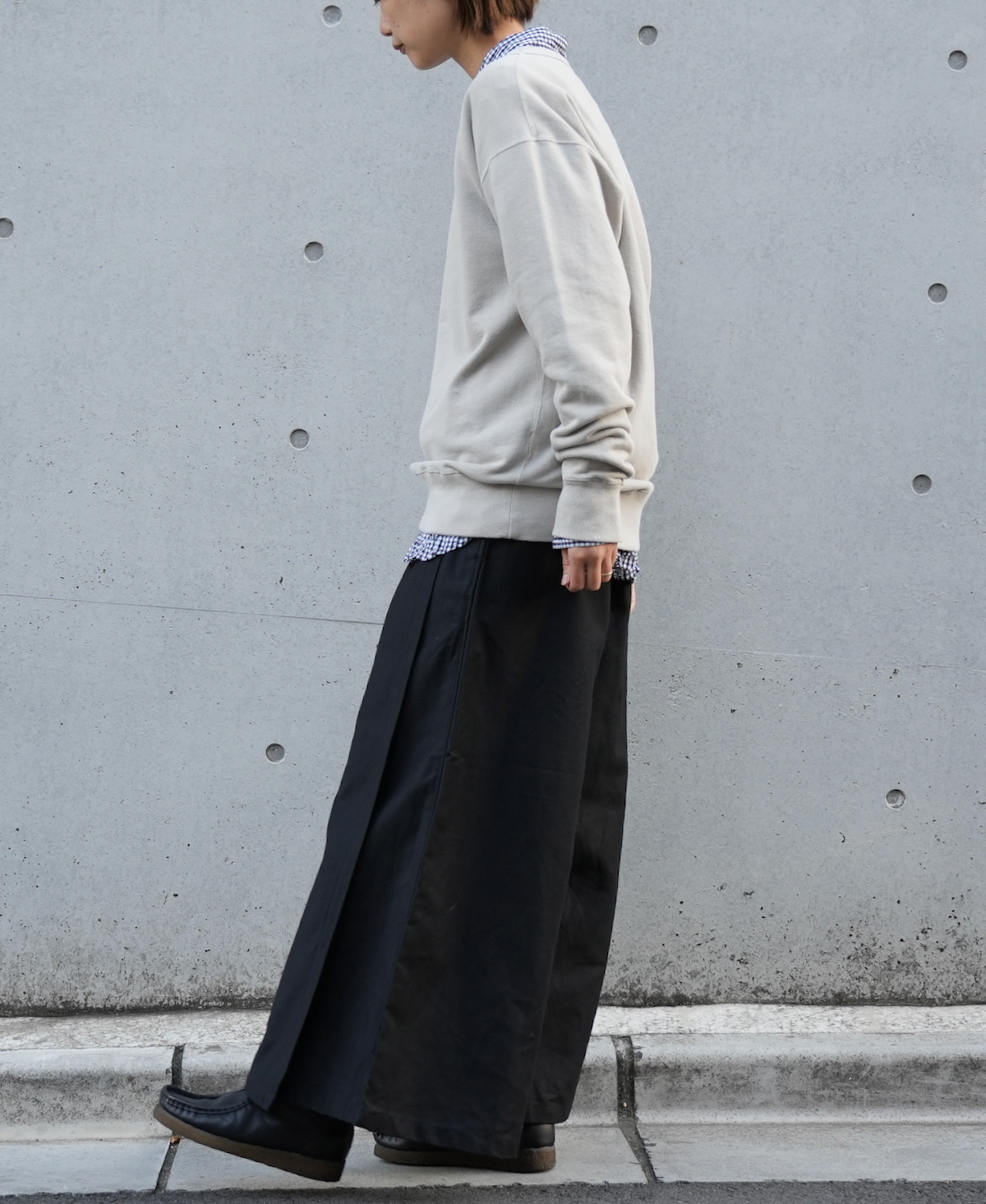 GNAM2354 (キュロット) BACK SATIN WRAP CULOTTES