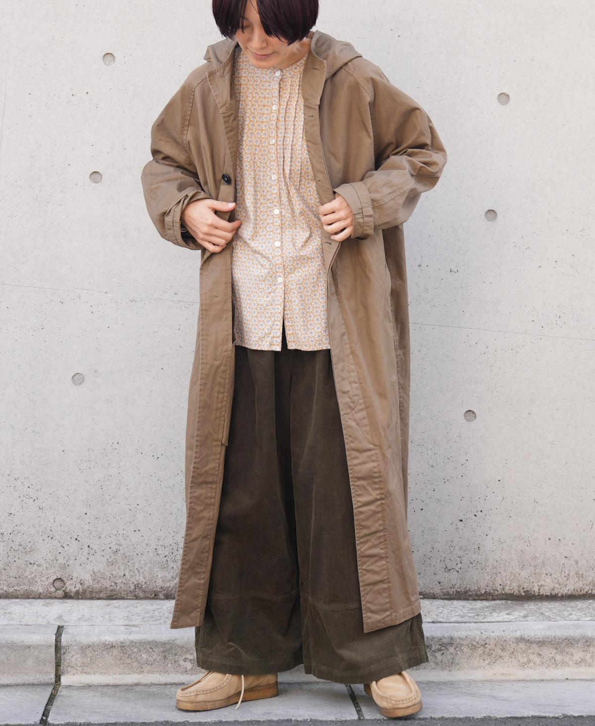 GNAM2372 (パンツ) ONE WASH 13WALE COTTON CORDUROY EASY PANTS