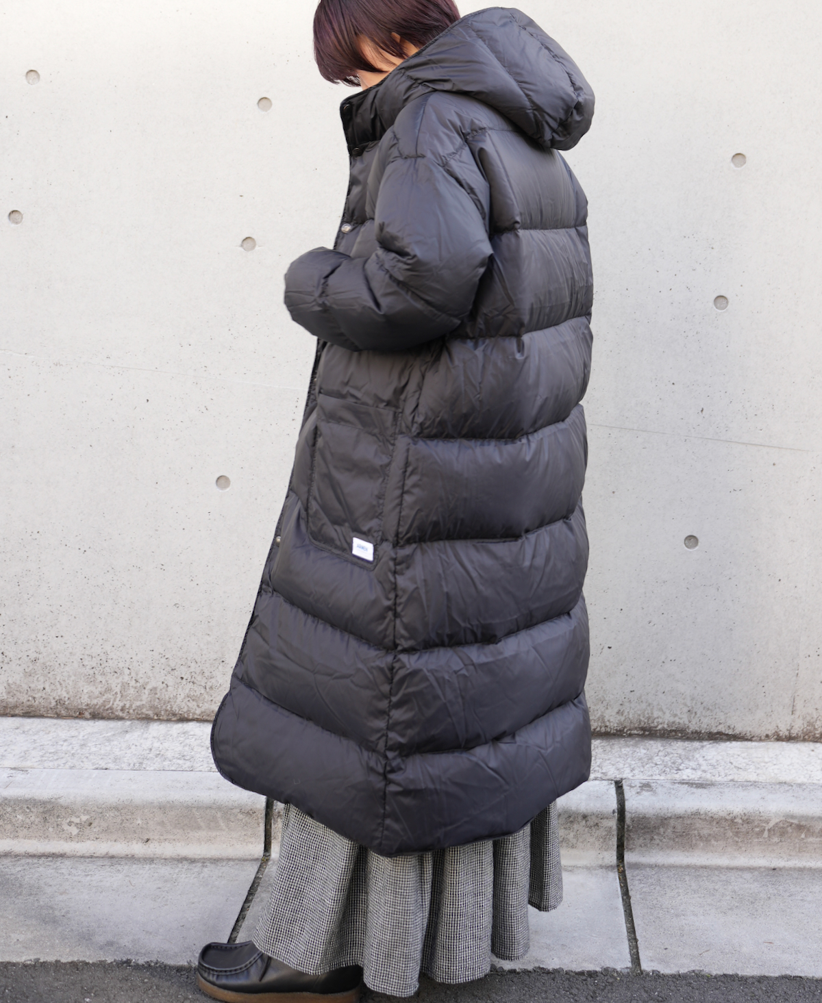NAM2256R (コート) NYLON / COTTON REVERSIBLE DOWN SNAP FRONT HOODED COAT
