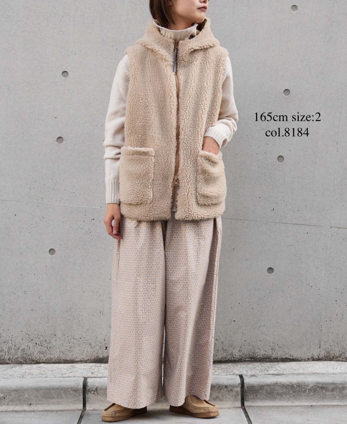 ADNAM2362 (ベスト) FLEECE ZIP-UP REVERSIBLE HOODED VEST