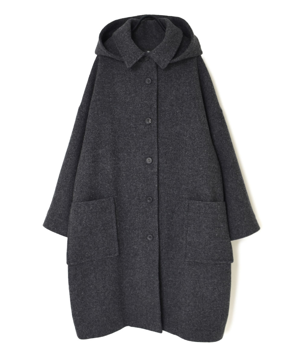 JNMDS1951TW (コート) BRITISH WOOL TWEED DETACHABLE HOODED COAT