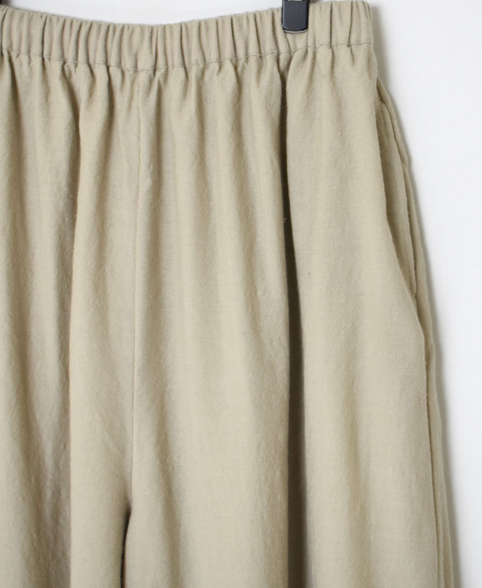 NMDS23584 (パンツ) BOILED WOOL PLAIN EASY PANTS
