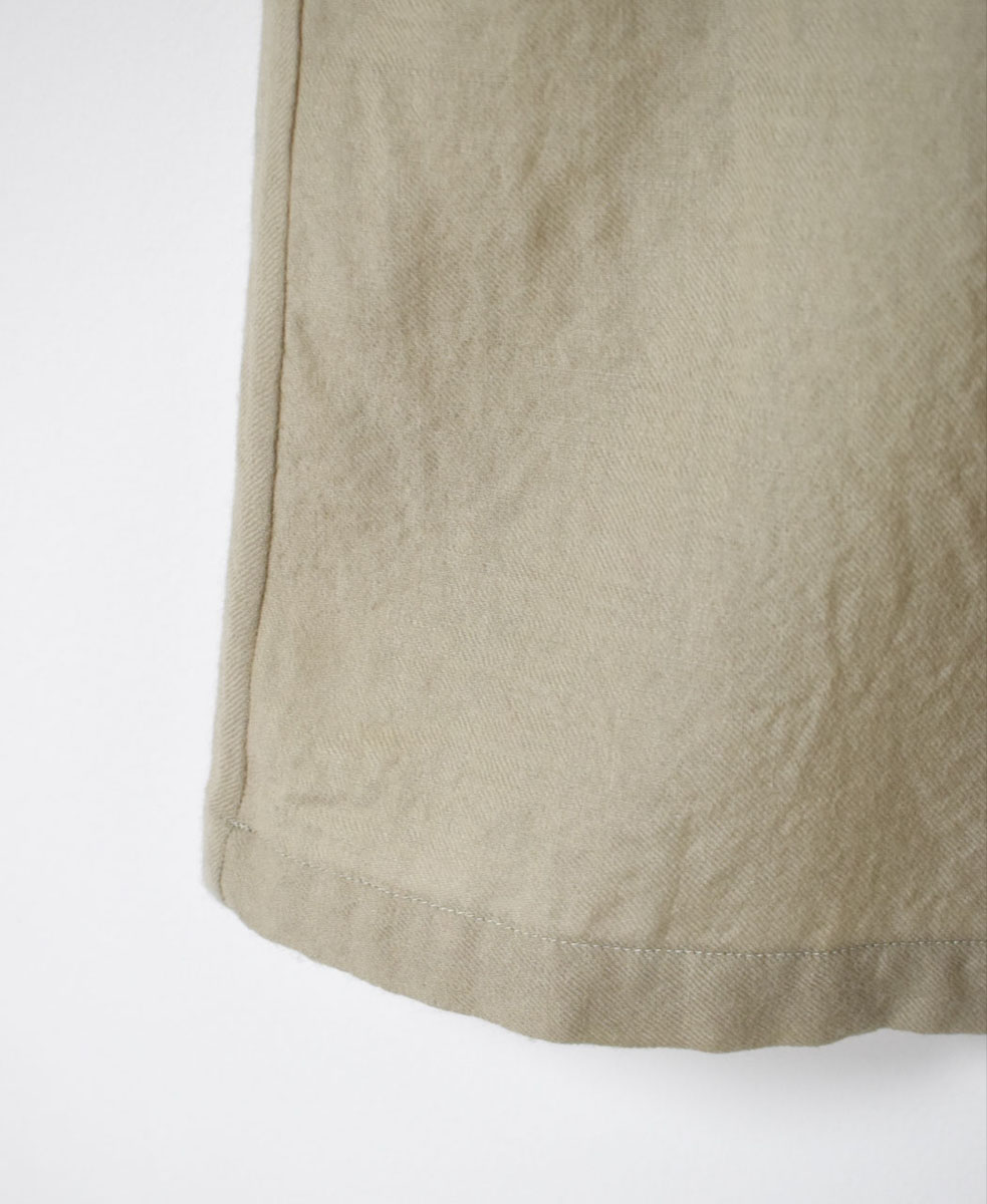 NMDS23584 (パンツ) BOILED WOOL PLAIN EASY PANTS