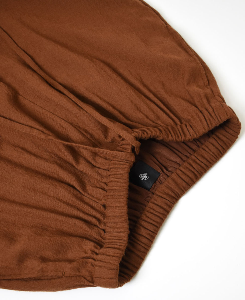 NMDS23584 (パンツ) BOILED WOOL PLAIN EASY PANTS