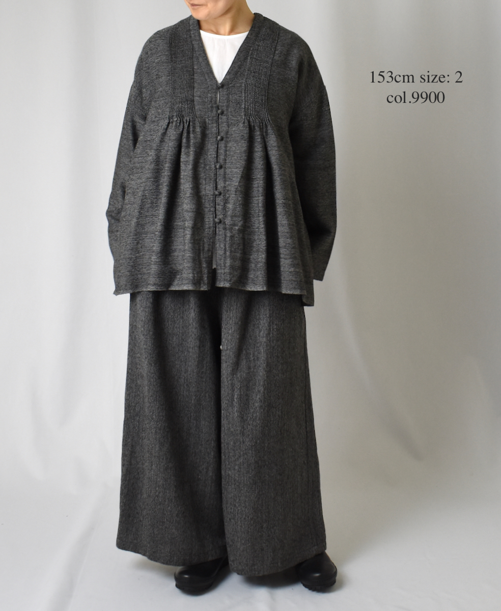INMDS23756 (パンツ) TWIST YARN WOOL EASY PANTS