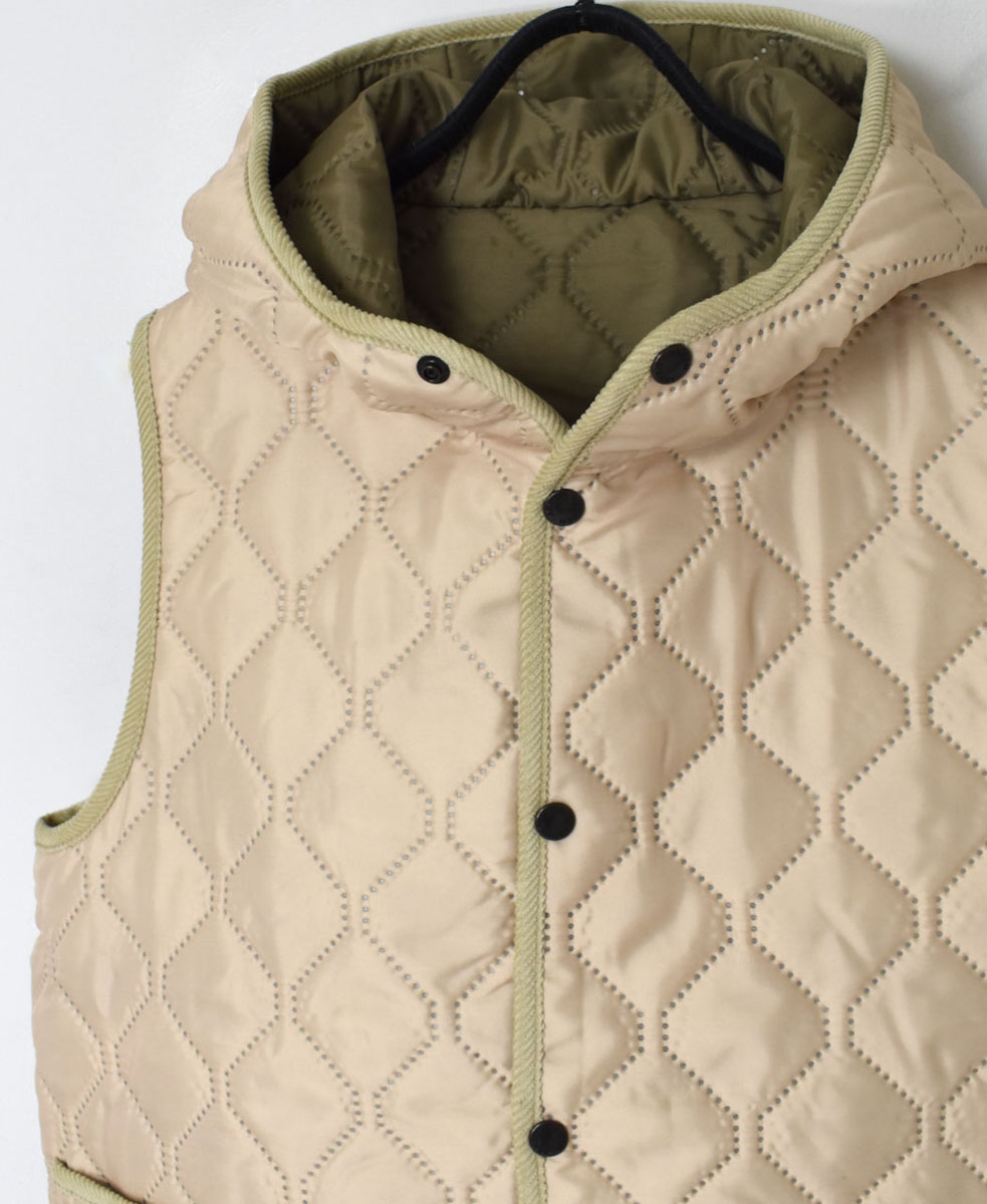 NAM2351PP (ベスト) POLY×POLY HEAT QUILT HOODED VEST