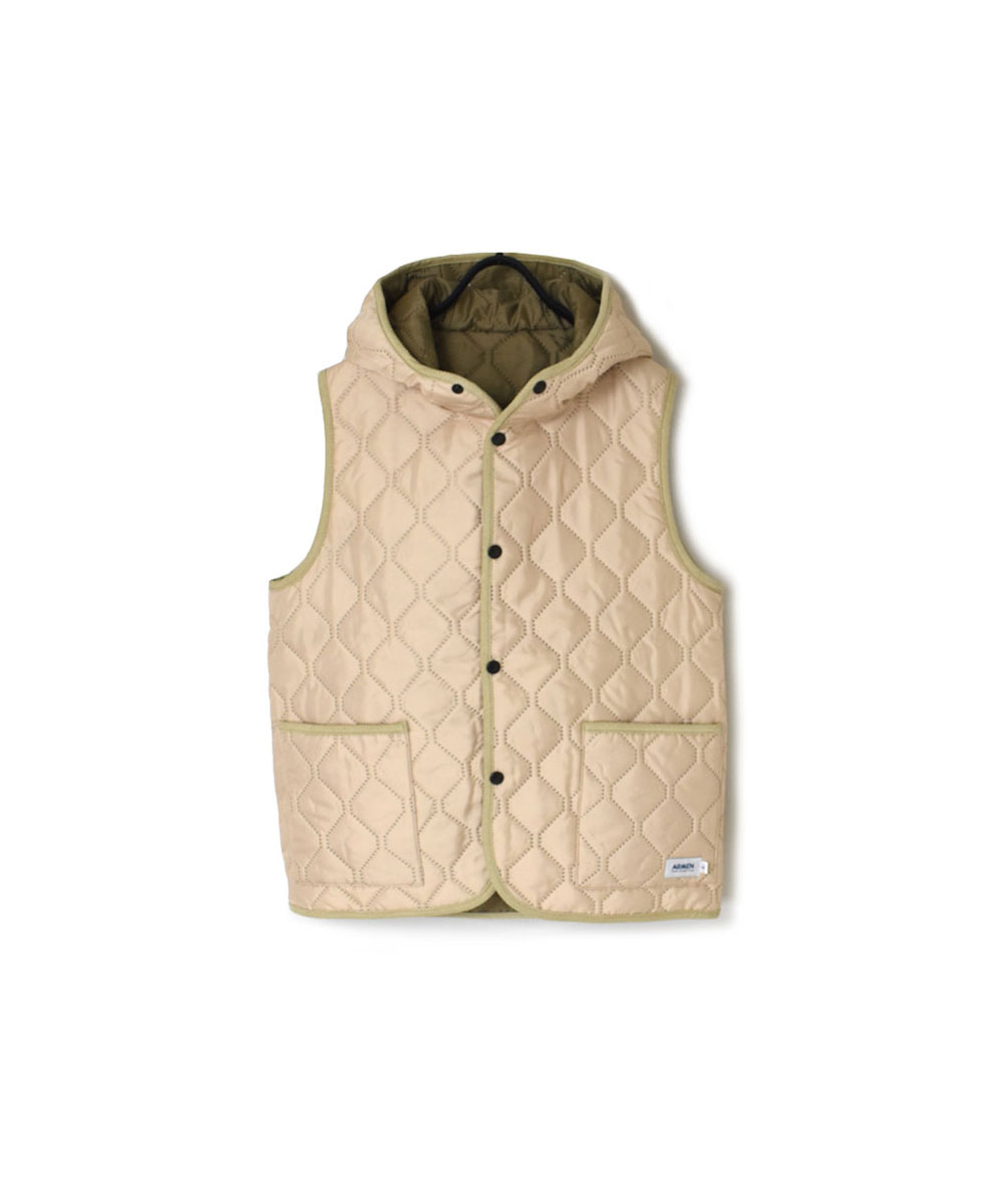 NAM2351PP (ベスト) POLY×POLY HEAT QUILT HOODED VEST