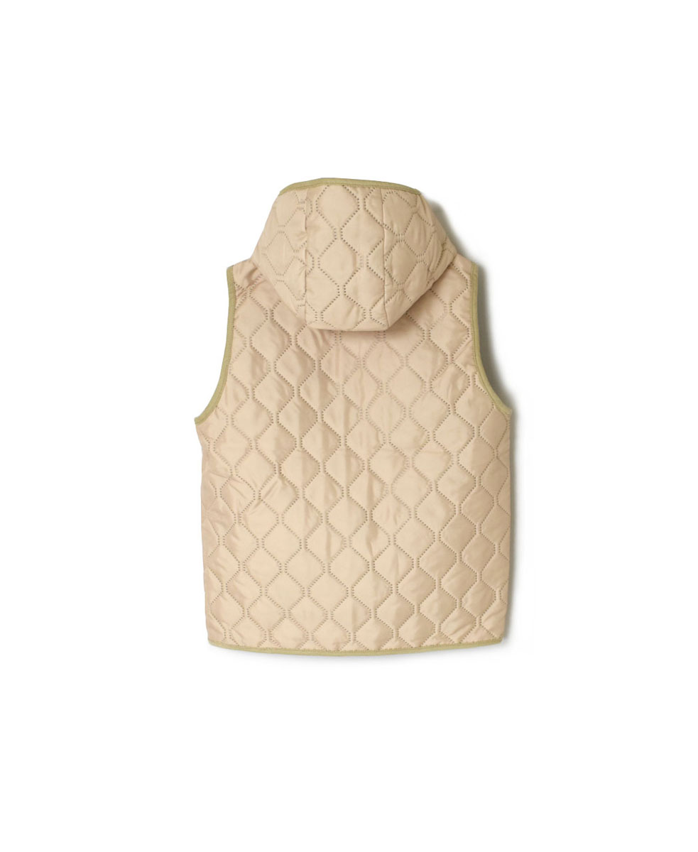 NAM2351PP (ベスト) POLY×POLY HEAT QUILT HOODED VEST