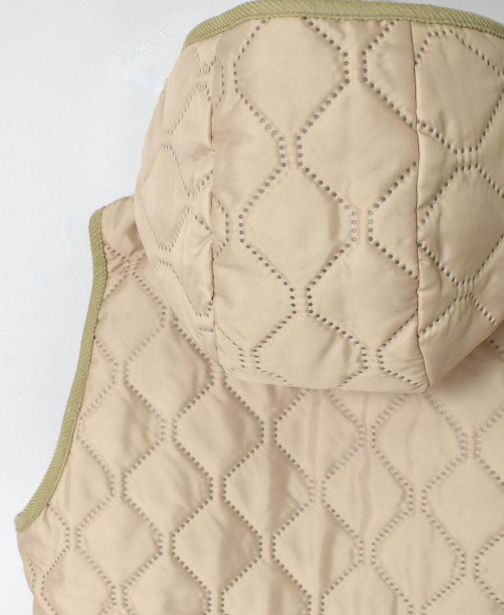 NAM2351PP (ベスト) POLY×POLY HEAT QUILT HOODED VEST