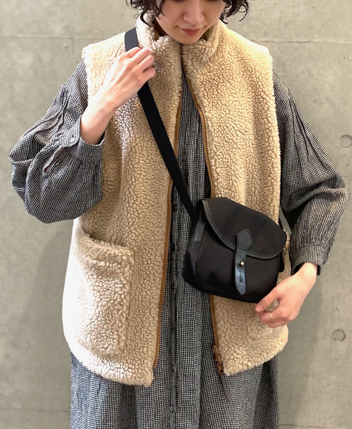 ADNAM2361 (ベスト) FLEECE ZIP-UP REVERSIBLE HIGH NECK VEST