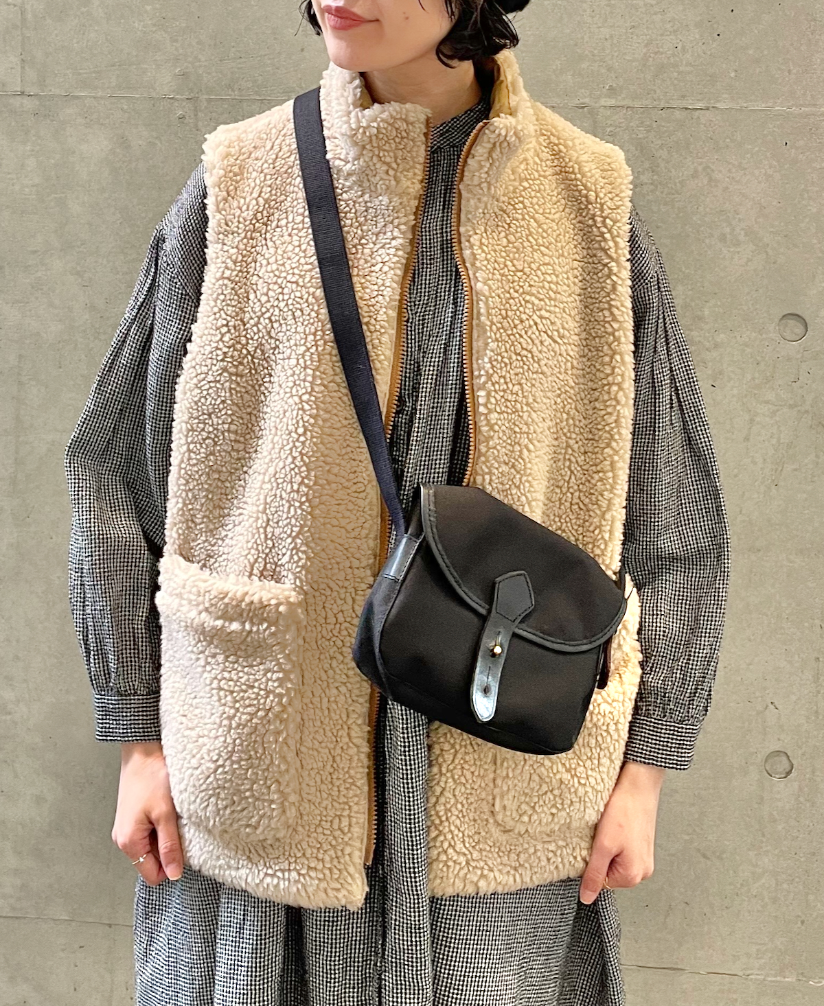 ADNAM2361 (ベスト) FLEECE ZIP-UP REVERSIBLE HIGH NECK VEST