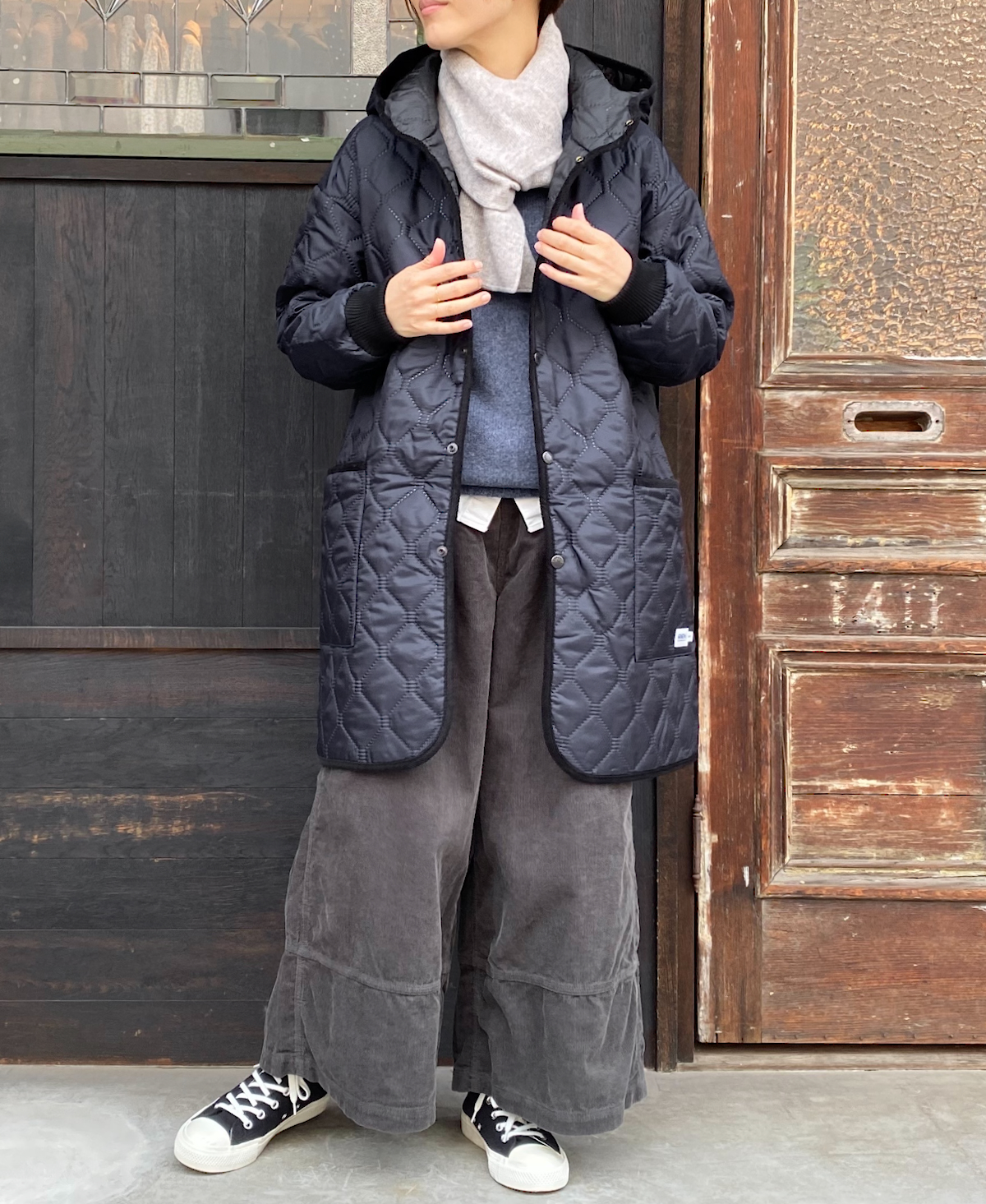 JNAMP1451 (ニット) GEELONG LAMBSWOOL CREW NECK SADDLE SHOULDER P/O