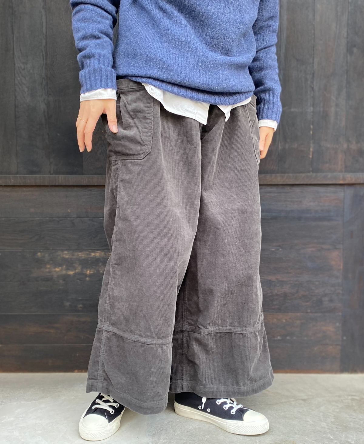 GNAM2372 (パンツ) ONE WASH 13WALE COTTON CORDUROY EASY PANTS