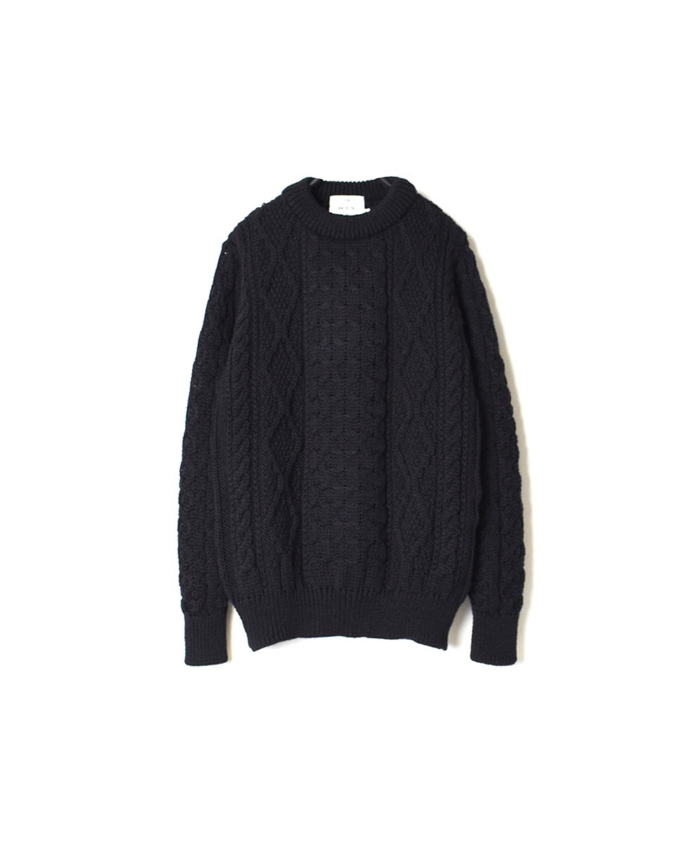 CHT2051 (ニット) WOOL ARAN CREW PULLOVER