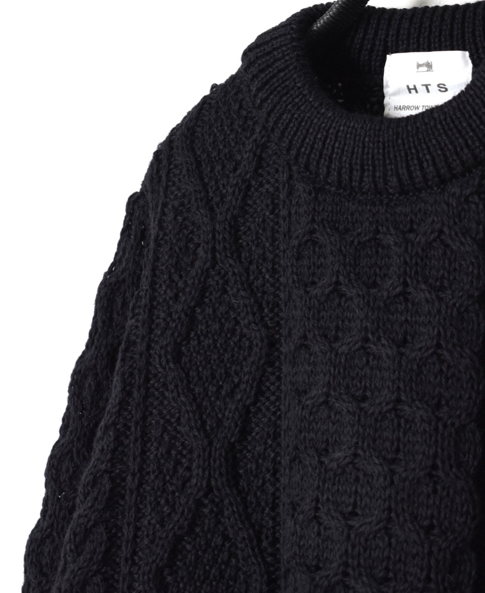 CHT2051 (ニット) WOOL ARAN CREW PULLOVER