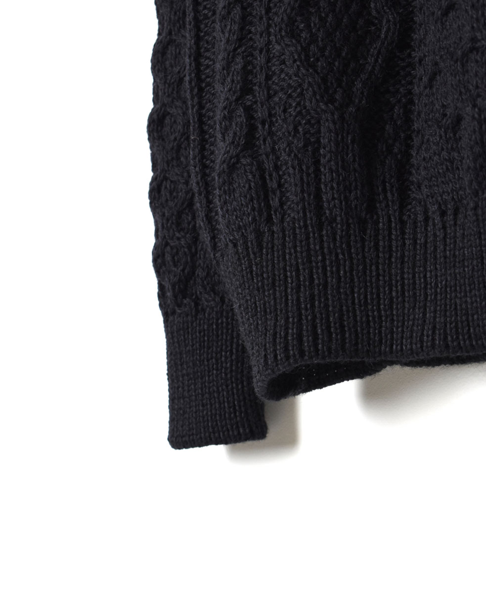 CHT2051 (ニット) WOOL ARAN CREW PULLOVER