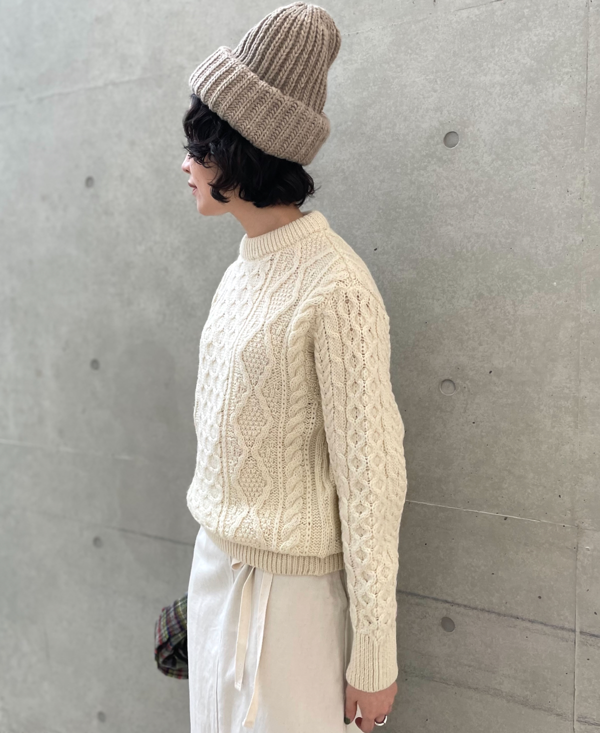 CHT2051 (ニット) WOOL ARAN CREW PULLOVER