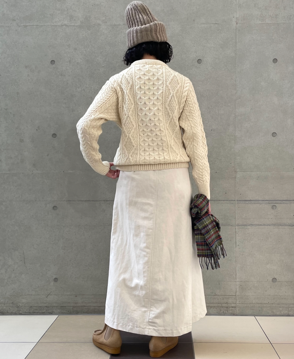 CHT2051 (ニット) WOOL ARAN CREW PULLOVER