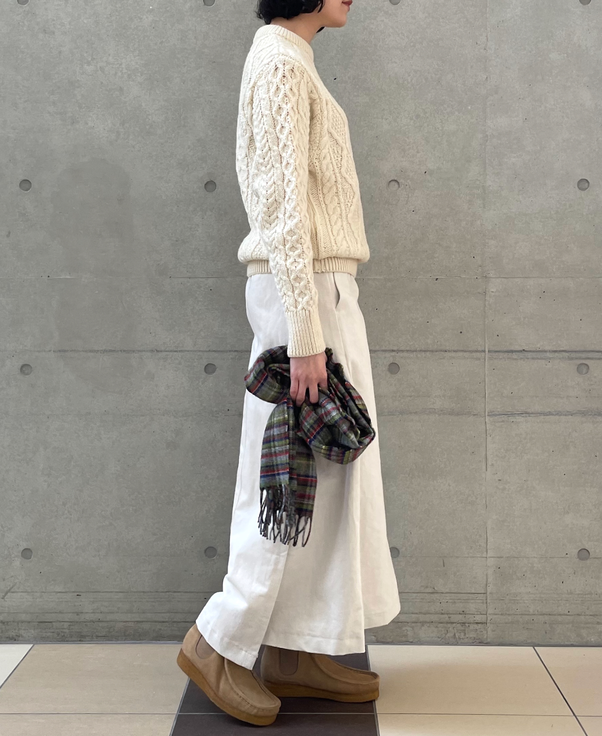 CHT2051 (ニット) WOOL ARAN CREW PULLOVER