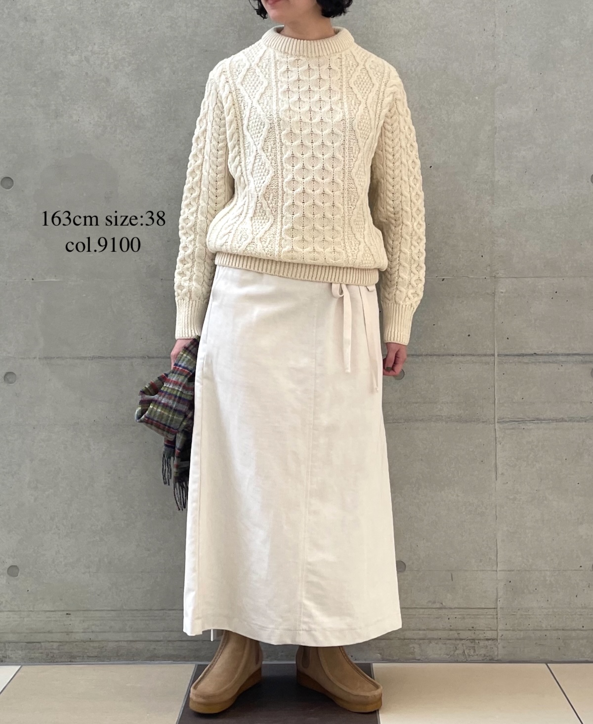CHT2051 (ニット) WOOL ARAN CREW PULLOVER