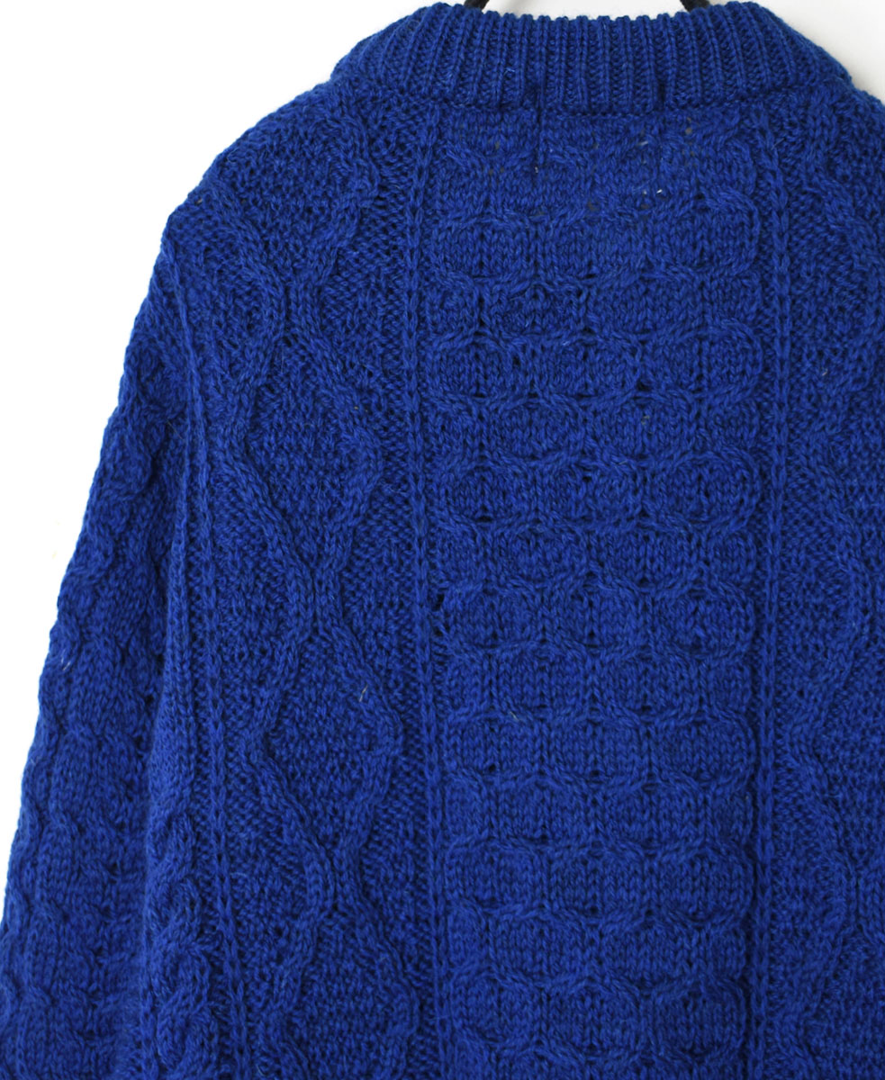 CHT1951W (ニット) WOOL ARAN CREW CARDIGAN (WOOD BUTTON)
