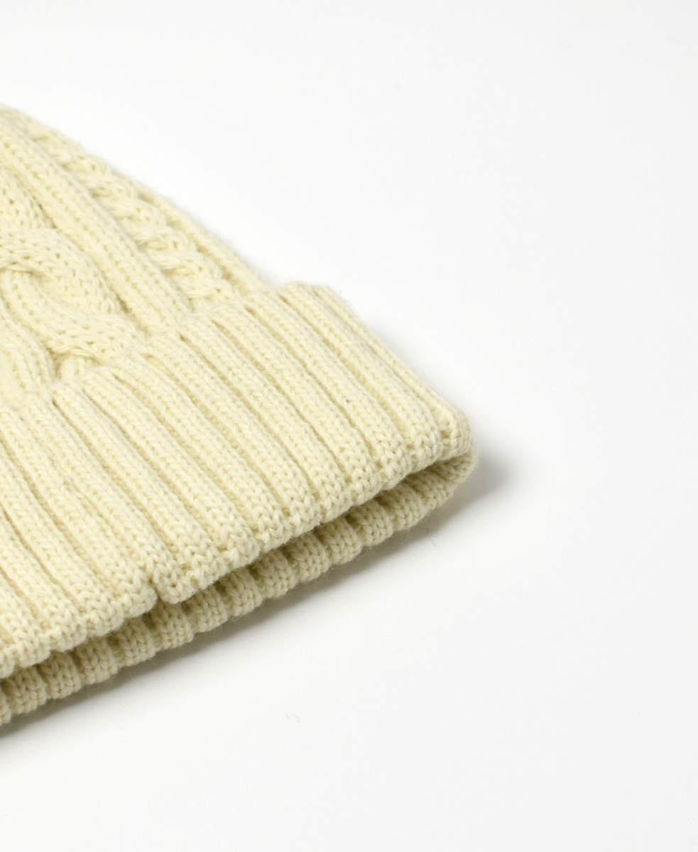 BNHT1951 (帽子) WOOL ARAN CABLE WATCH CAP