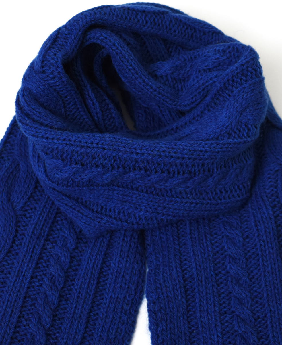 BNHT2251 (スカーフ) WOOL CABLE SCARF