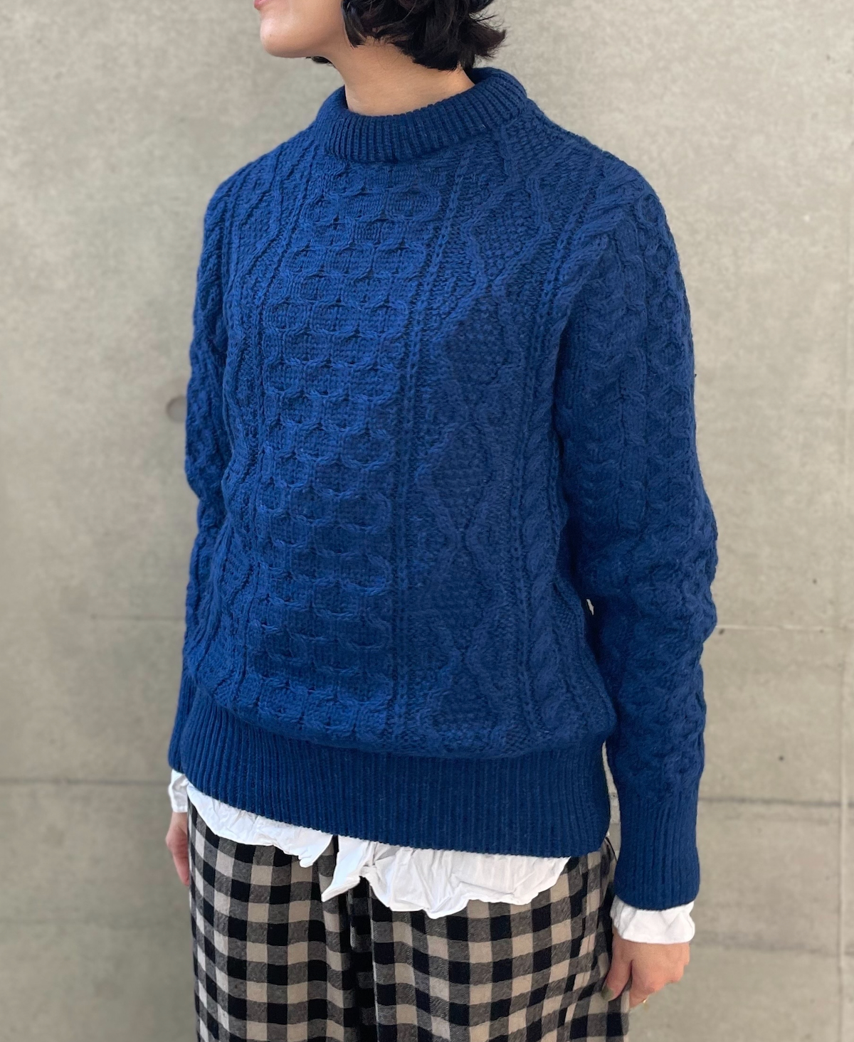 CHT2051 (ニット) WOOL ARAN CREW PULLOVER