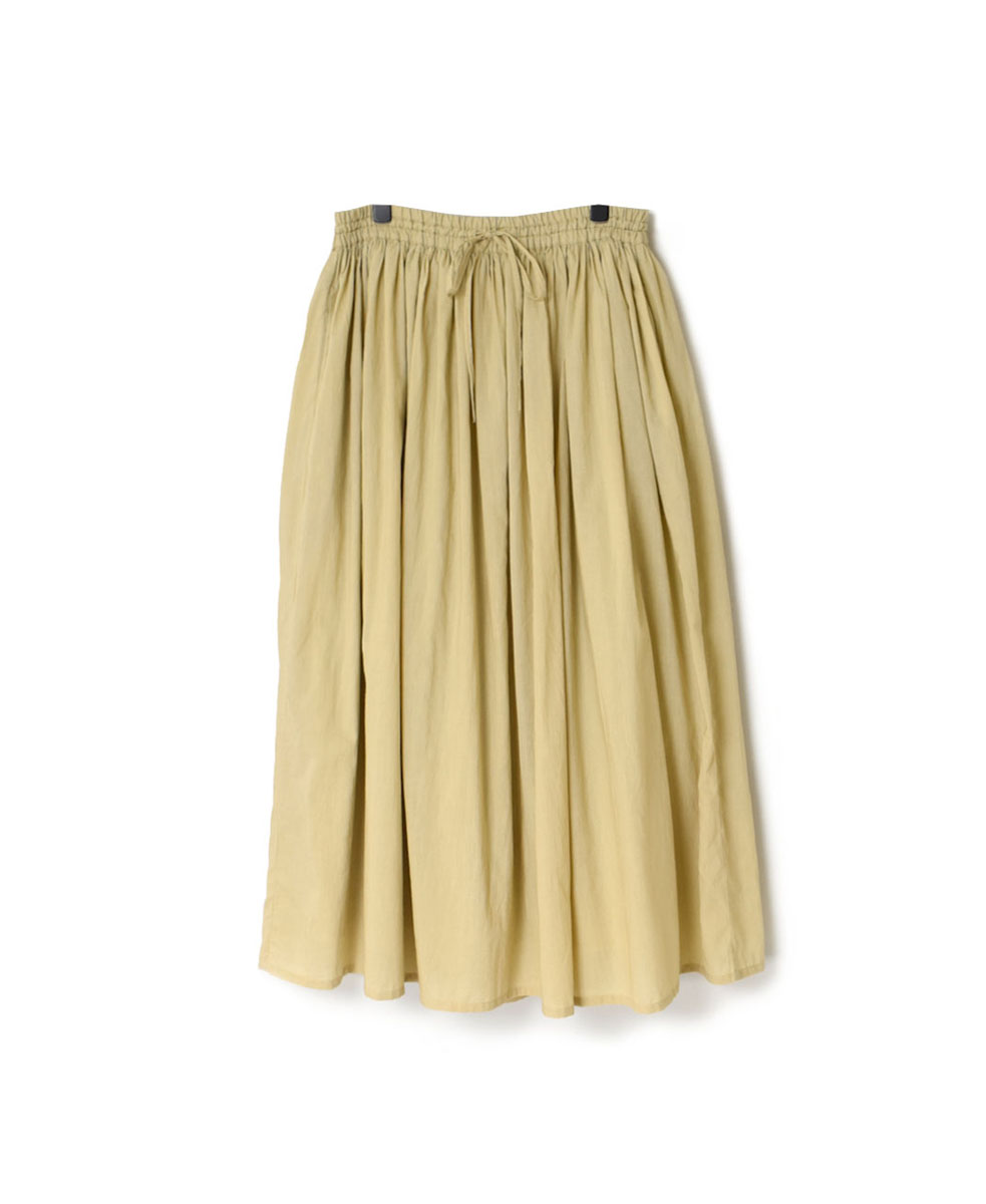 NMDS23563 (スカート) 60’S ORGANIC CAMBRIC GATHERED SKIRT WITH LINING