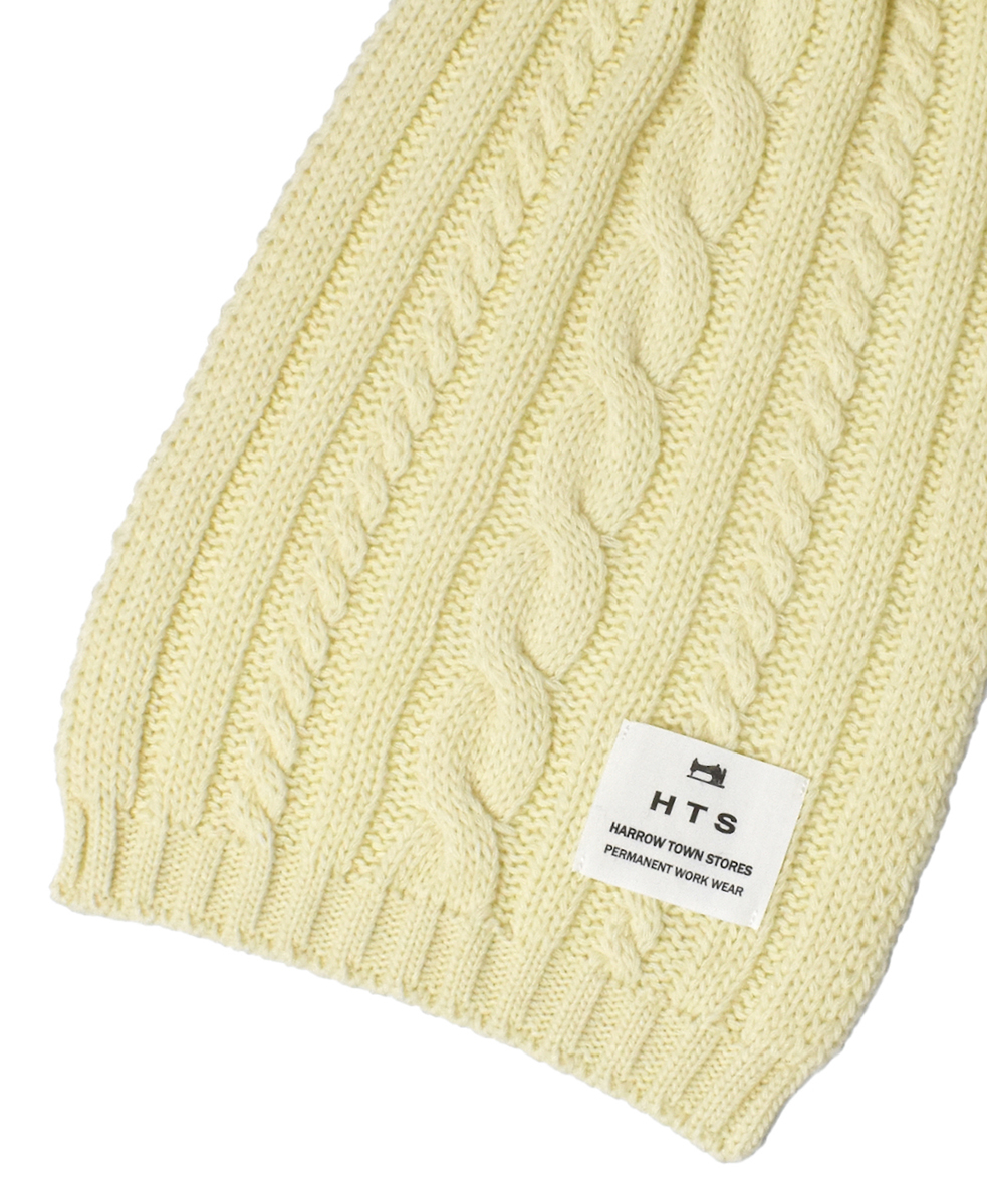 BNHT2251 (スカーフ) WOOL CABLE SCARF
