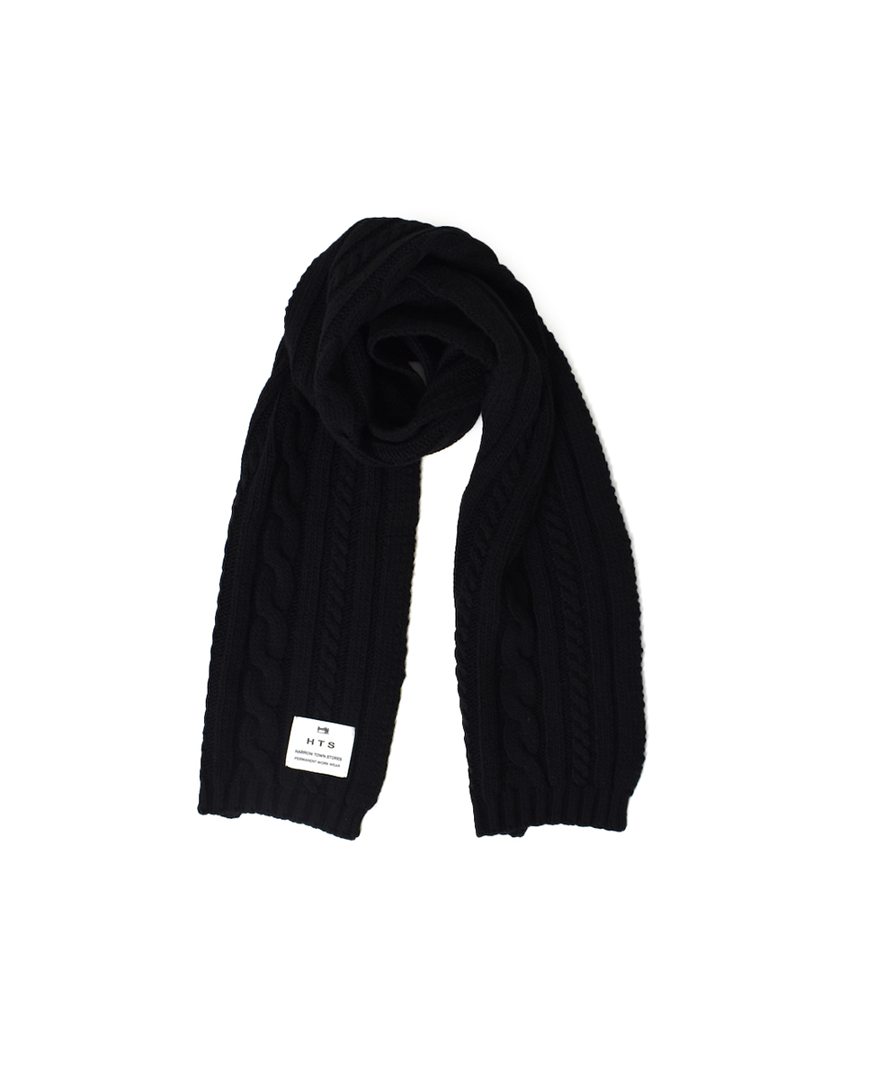 BNHT2251 (スカーフ) WOOL CABLE SCARF