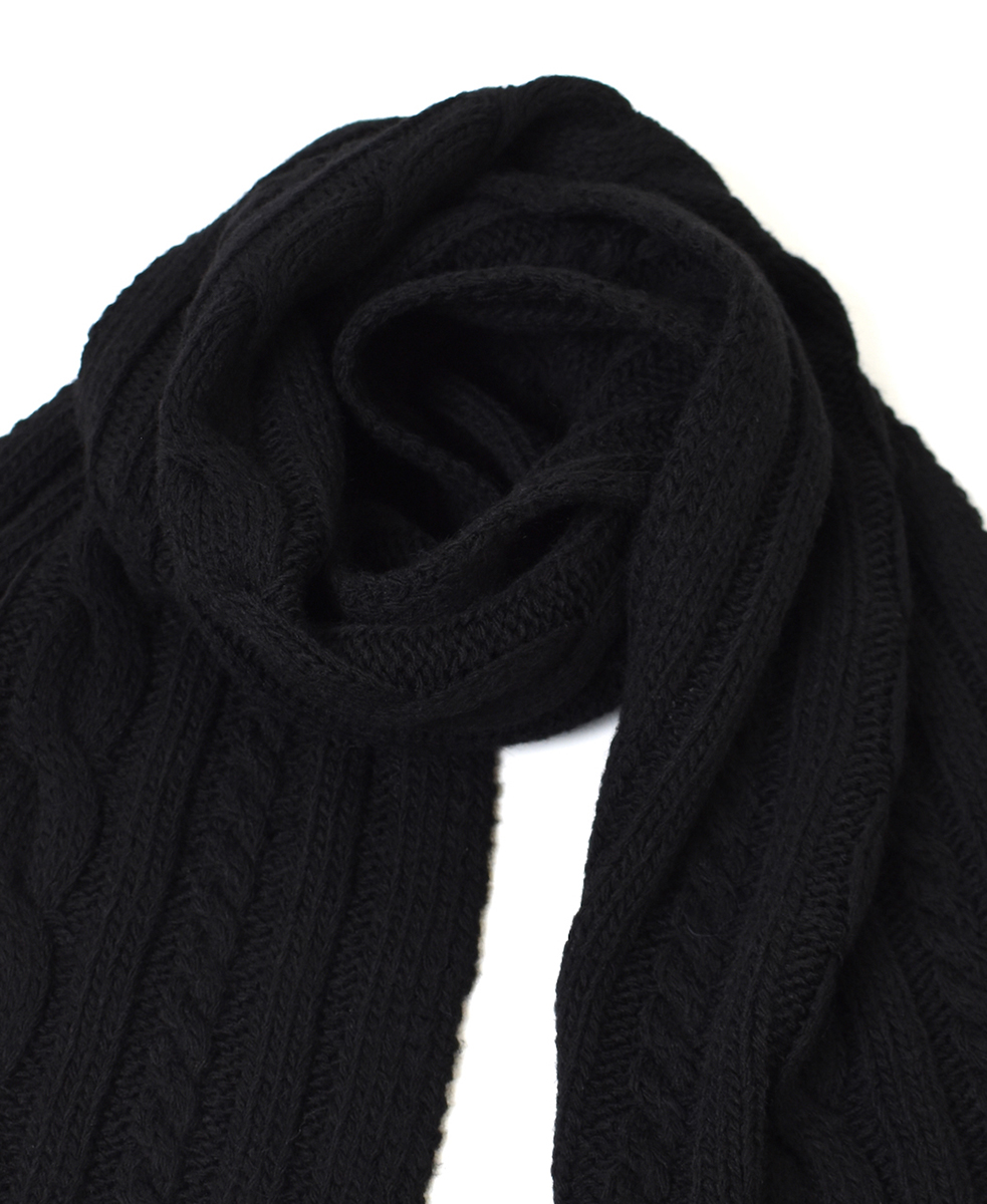 BNHT2251 (スカーフ) WOOL CABLE SCARF