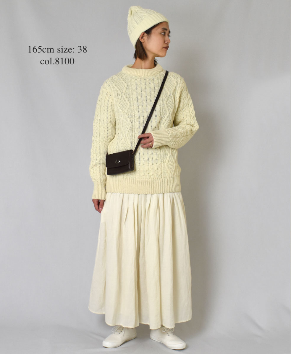 CHT2051 (ニット) WOOL ARAN CREW PULLOVER