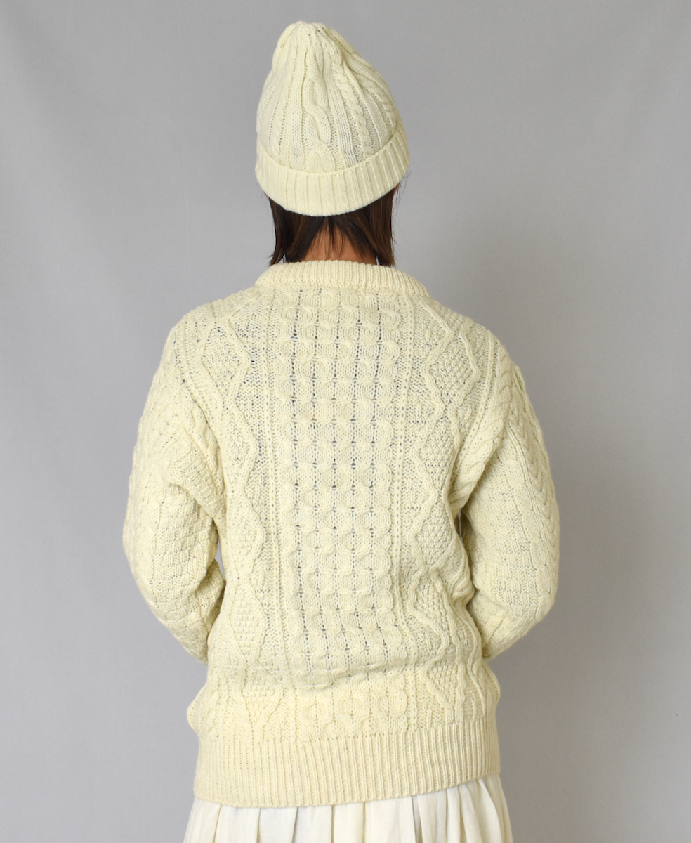 BNHT1951 (帽子) WOOL ARAN CABLE WATCH CAP
