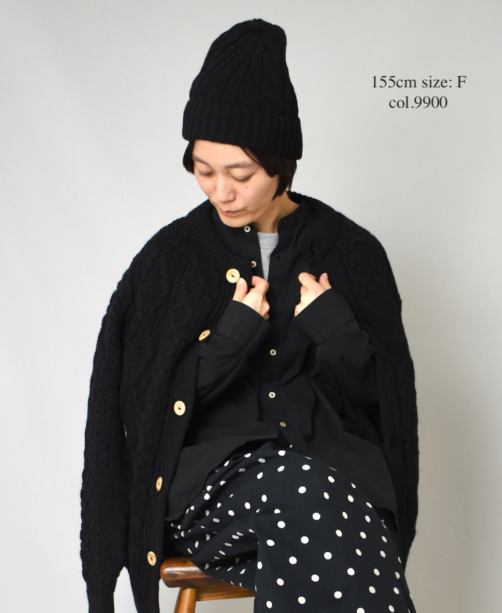 BNHT1951 (帽子) WOOL ARAN CABLE WATCH CAP