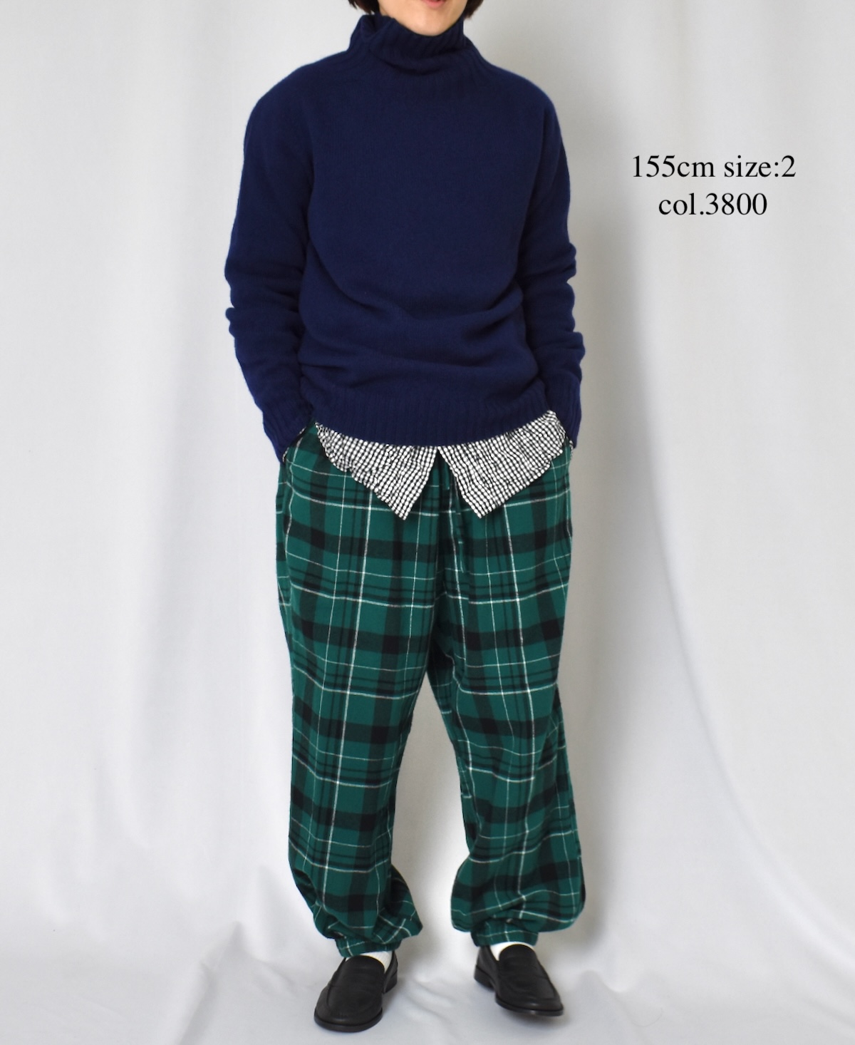 JNAMP1651 (ニット) GEELONG LAMBSWOOL POLO NECK SADDLE SHOULDER P/O
