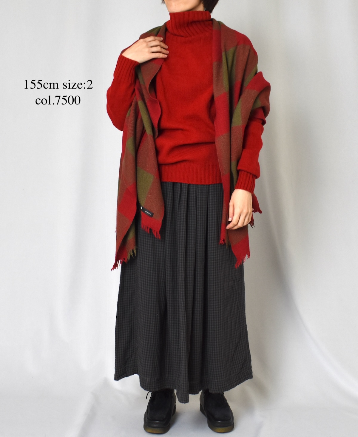 JNAMP1651 (ニット) GEELONG LAMBSWOOL POLO NECK SADDLE SHOULDER P/O
