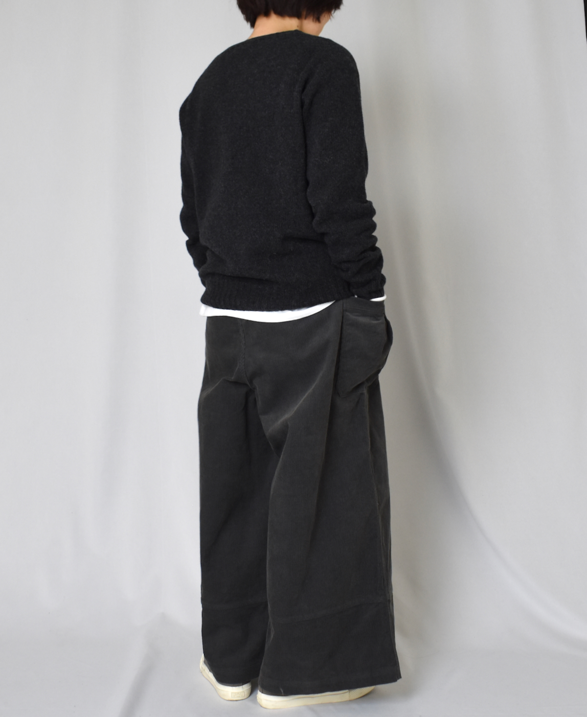 JNAMP1451 (ニット) GEELONG LAMBSWOOL CREW NECK SADDLE SHOULDER P/O