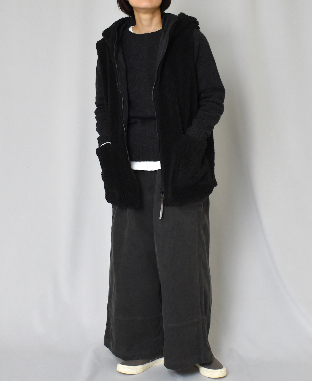 JNAMP1451 (ニット) GEELONG LAMBSWOOL CREW NECK SADDLE SHOULDER P/O