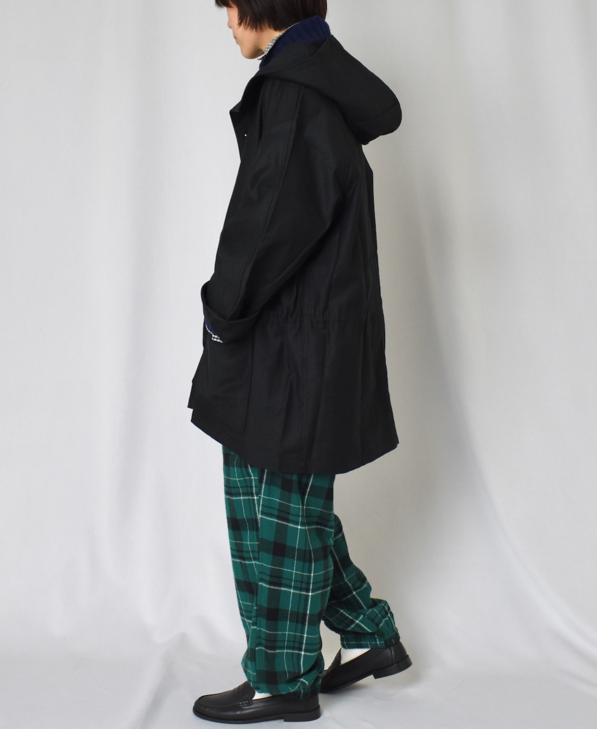 GNAM2352 (ジャケット) BACK SATIN HOODED PULLOVER JACKET