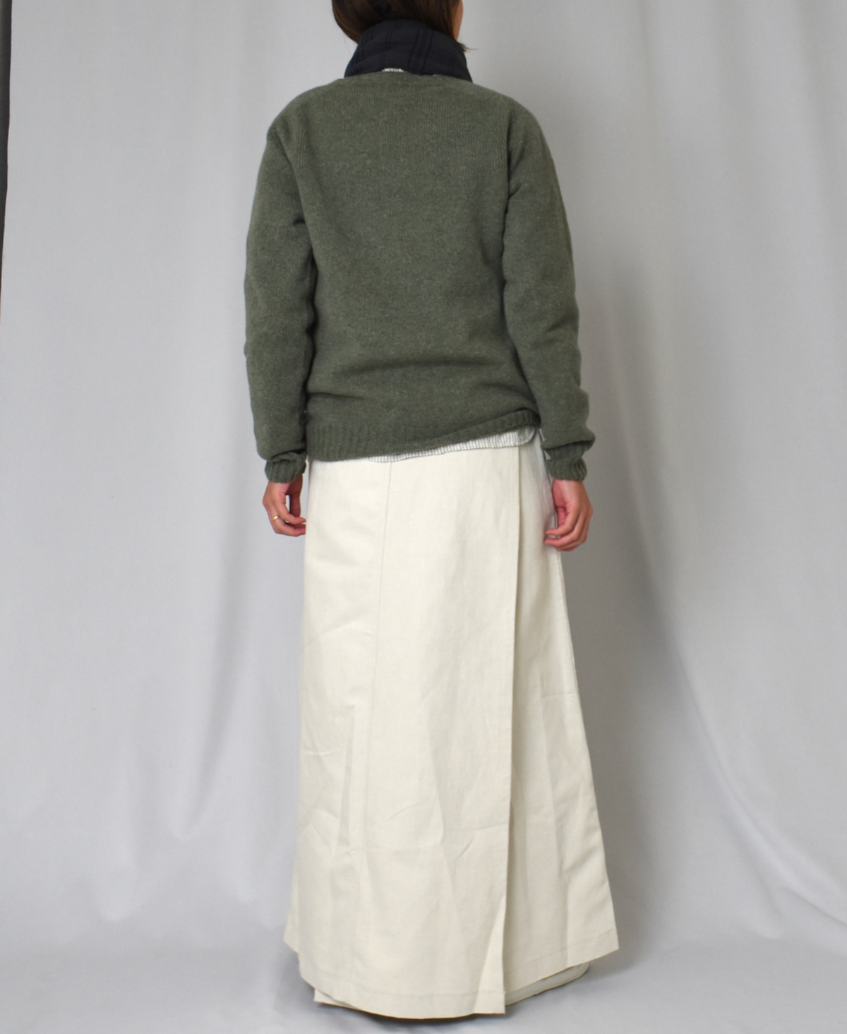 GNAM2363 (スカート) 9.5oz COTTON / LINEN DENIM LONG WRAP SKIRT